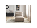 Jana - Chauffeuse 1 Place Avec Têtière Pour Canapé Modulable - Tissu Velours