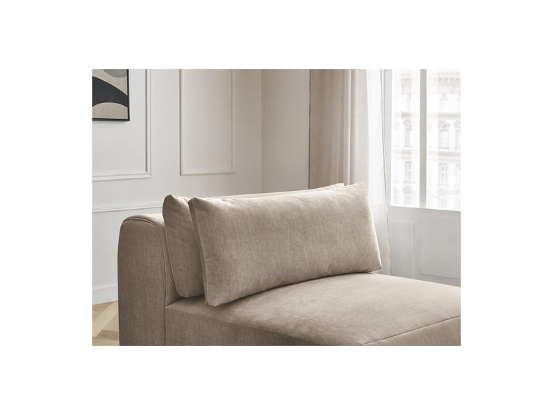 Jana - Chauffeuse 1 Place Avec Têtière Pour Canapé Modulable - Tissu Velours