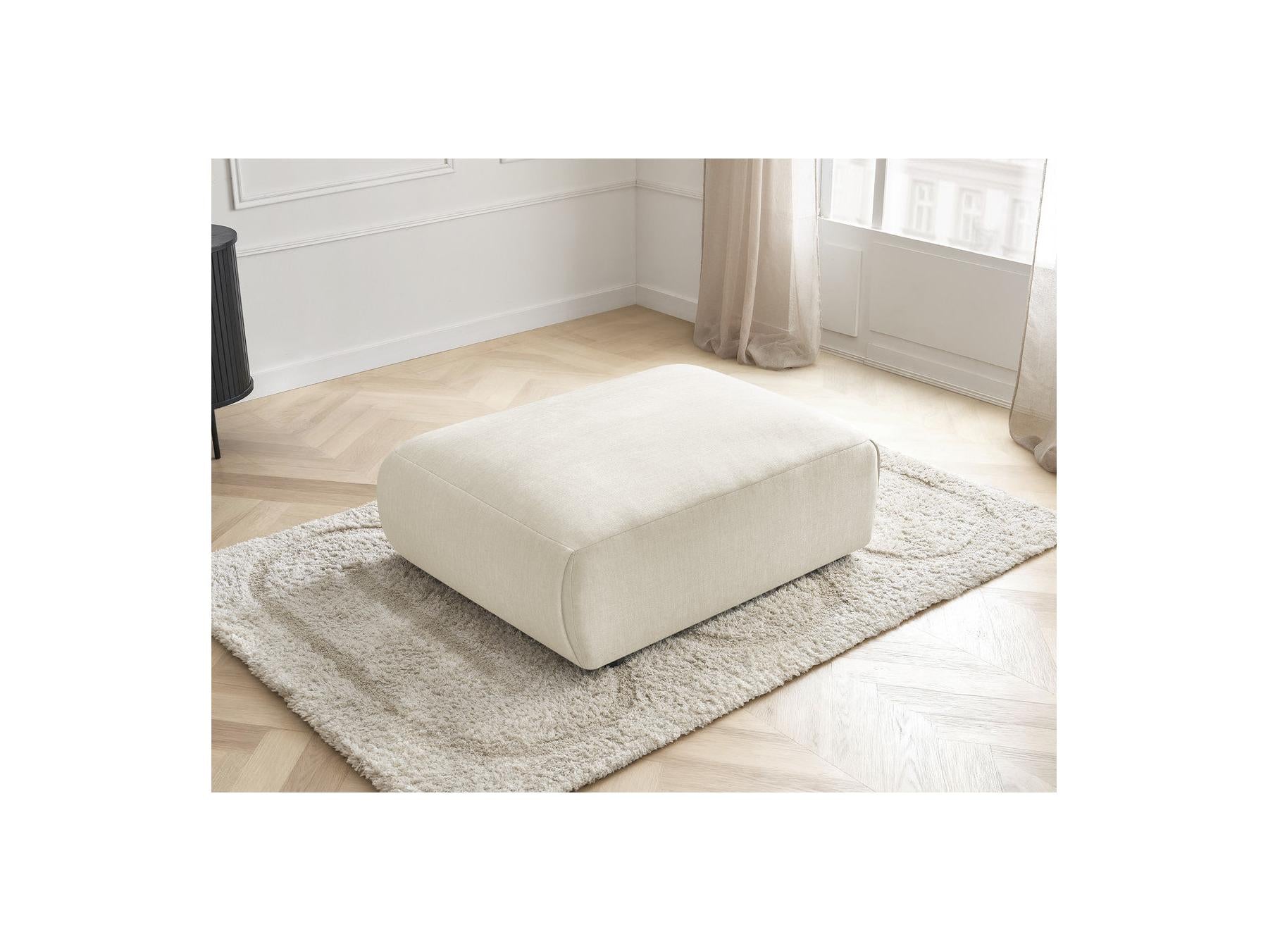 Jana - Pouf Grand - Tissu Velours