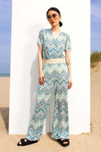The Mélanie Zigzag Blue Pants