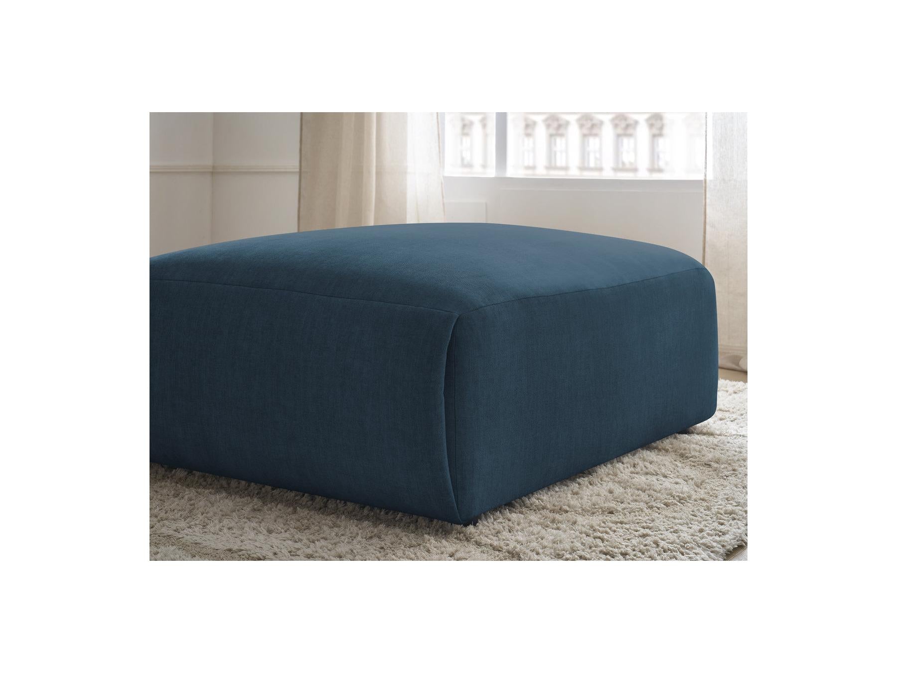Jana - Pouf Grand - Tissu Velours