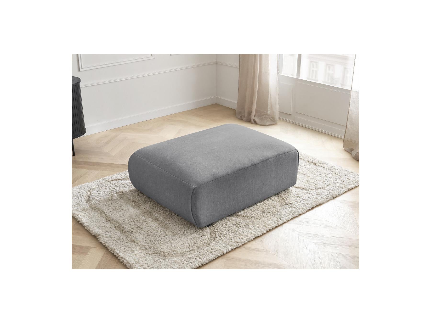 Jana - Pouf Grand - Tissu Velours