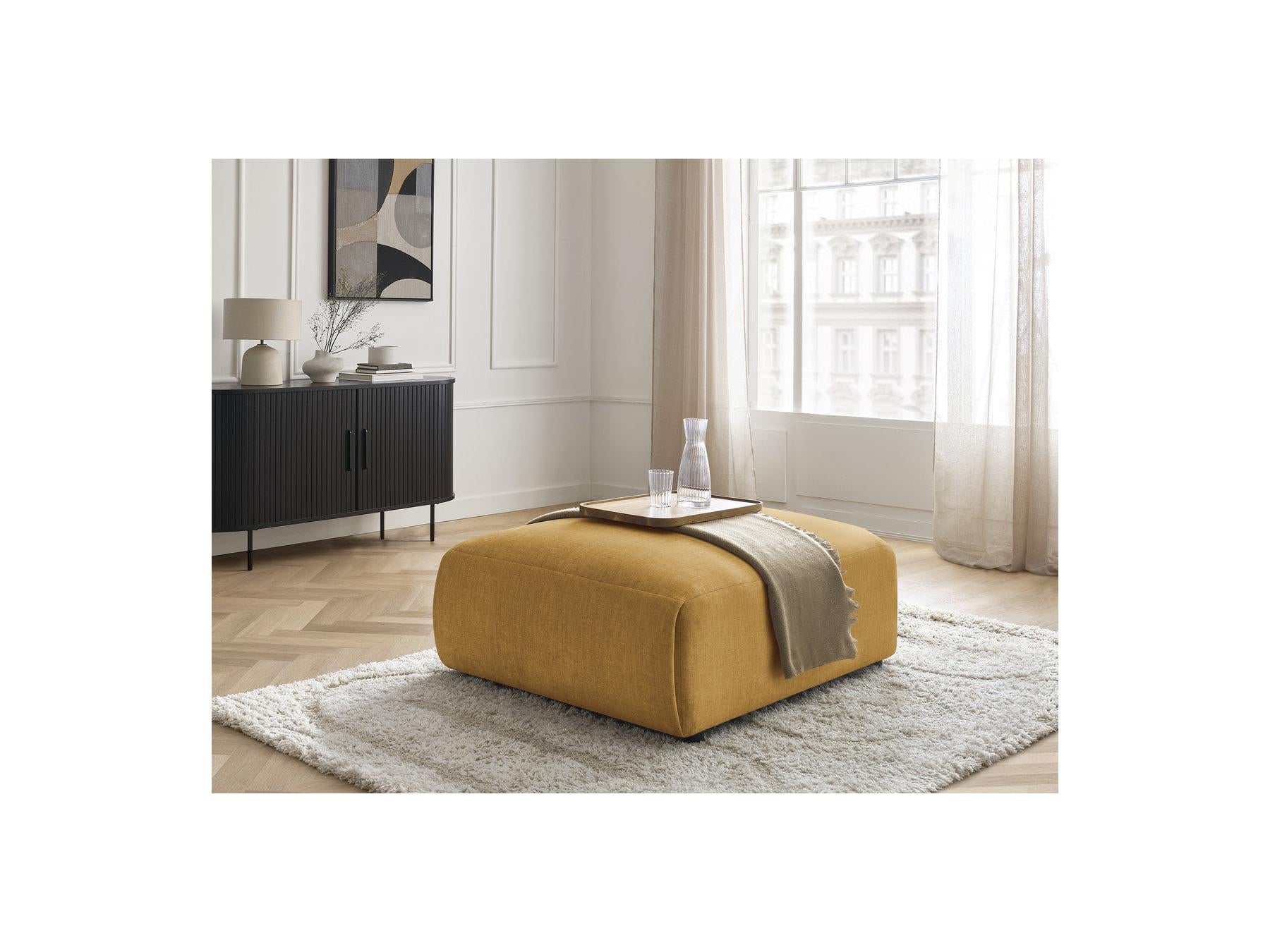Jana - Pouf Grand - Tissu Velours