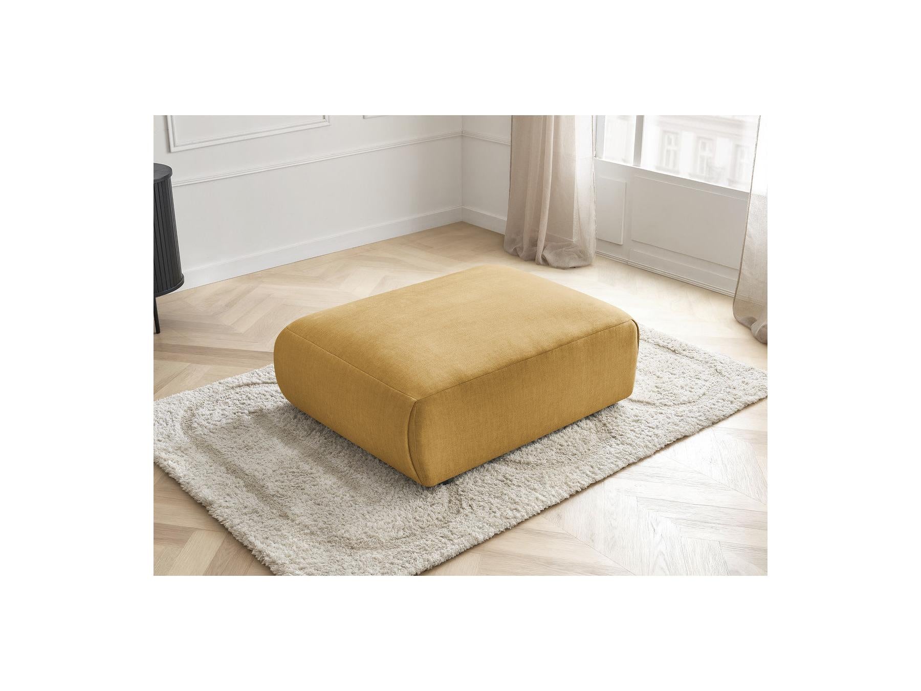 Jana - Pouf Grand - Tissu Velours