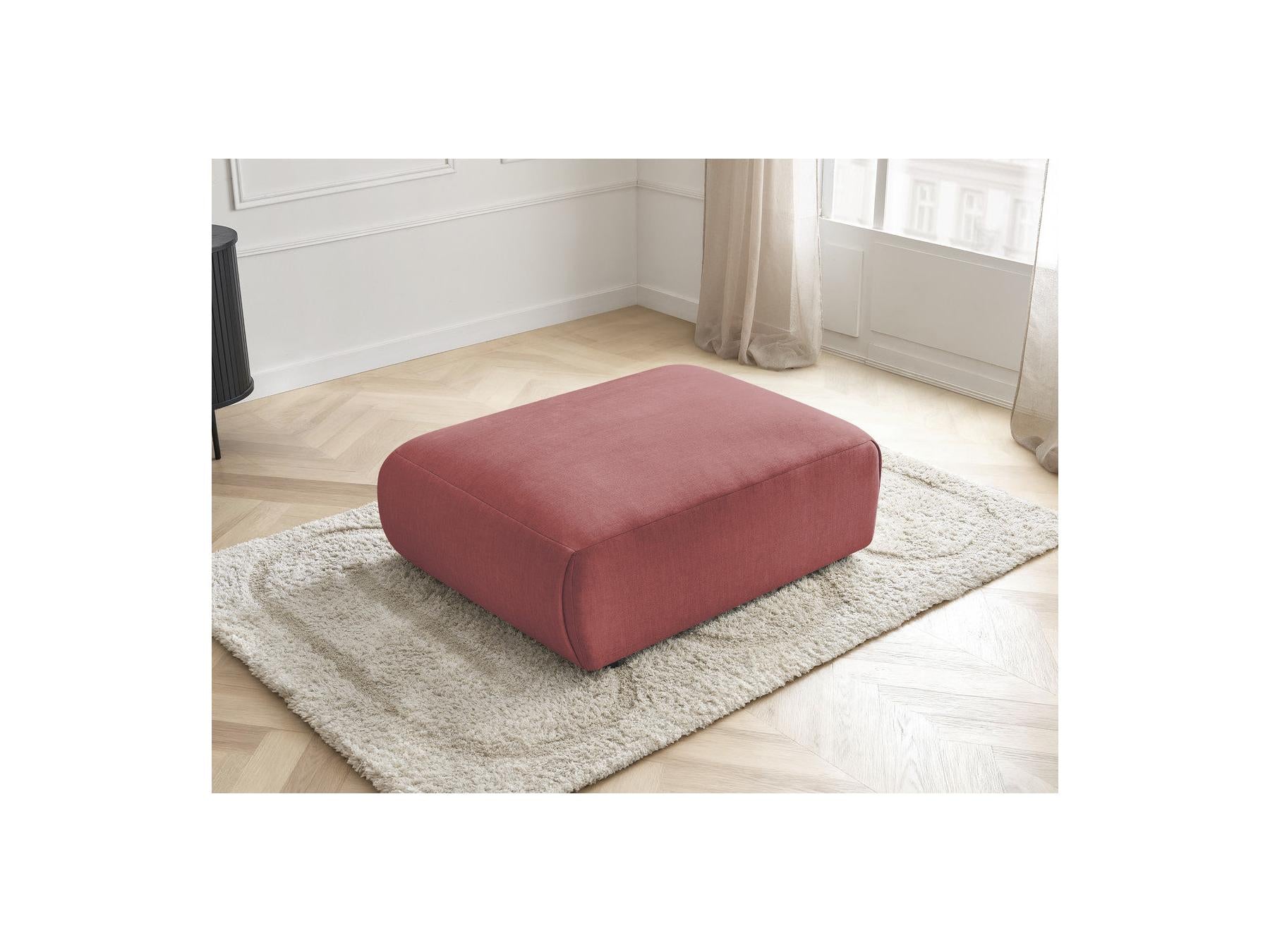Jana - Pouf Grand - Tissu Velours
