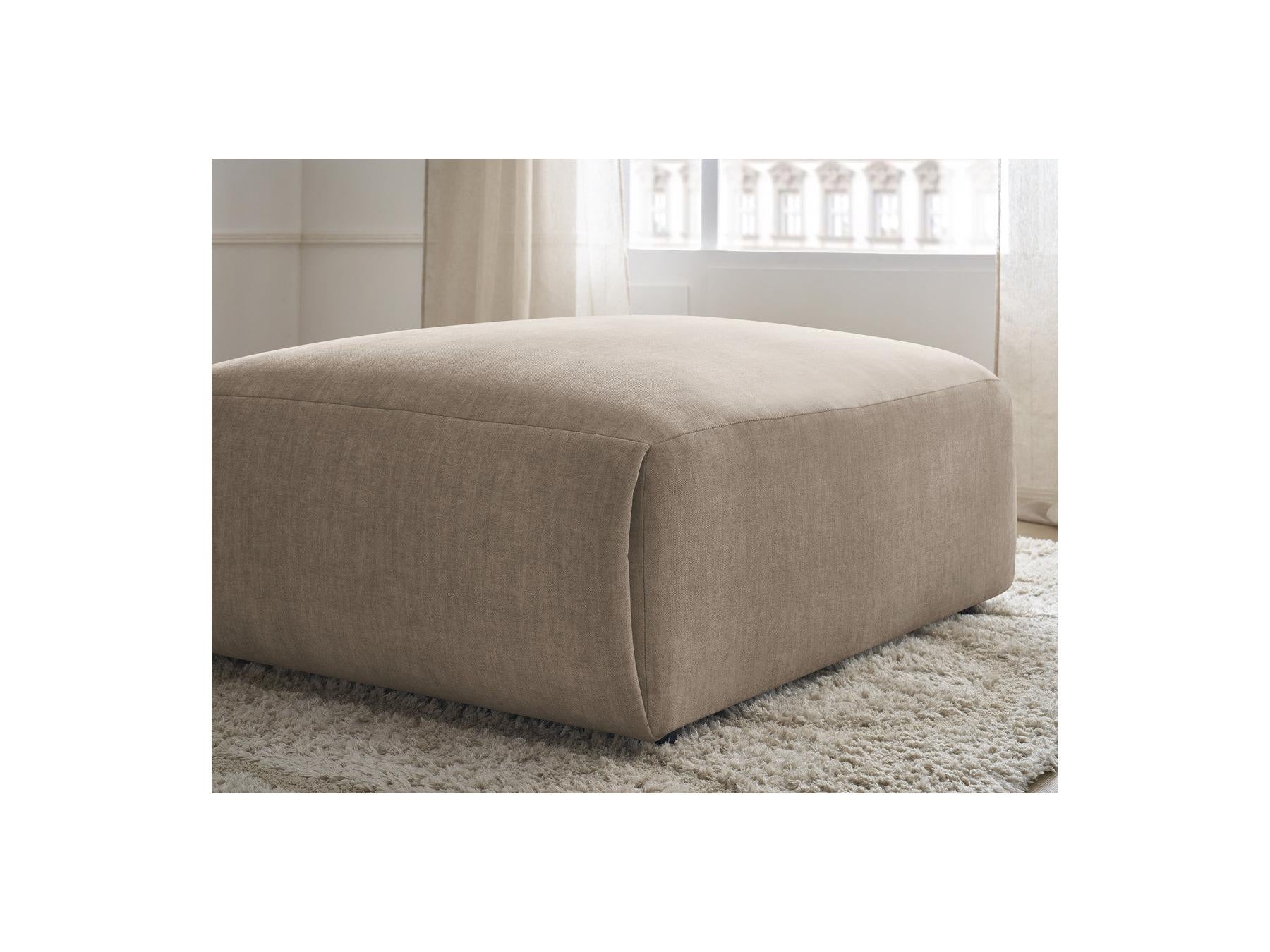 Jana - Pouf Grand - Tissu Velours