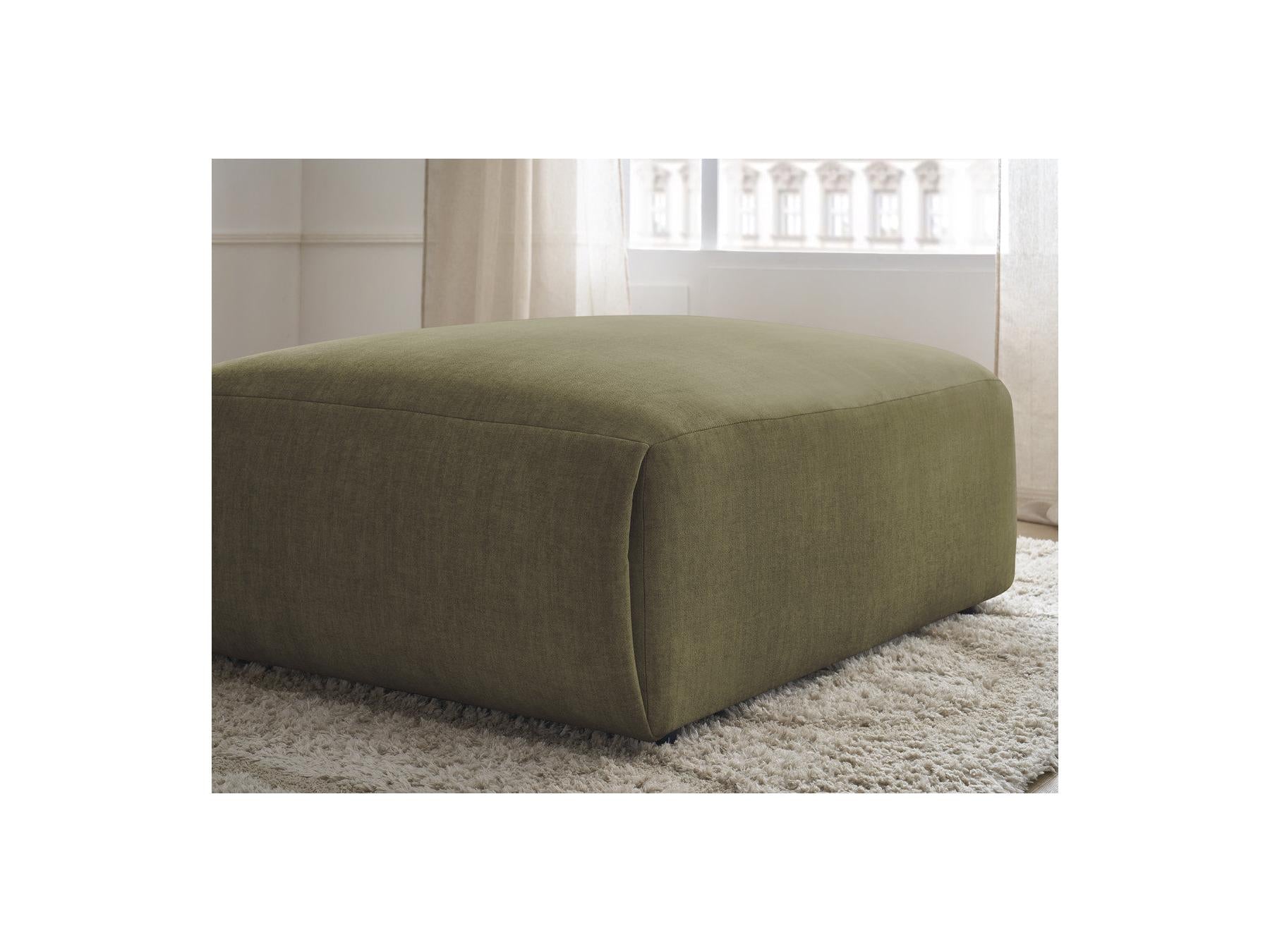 Jana - Pouf Grand - Tissu Velours