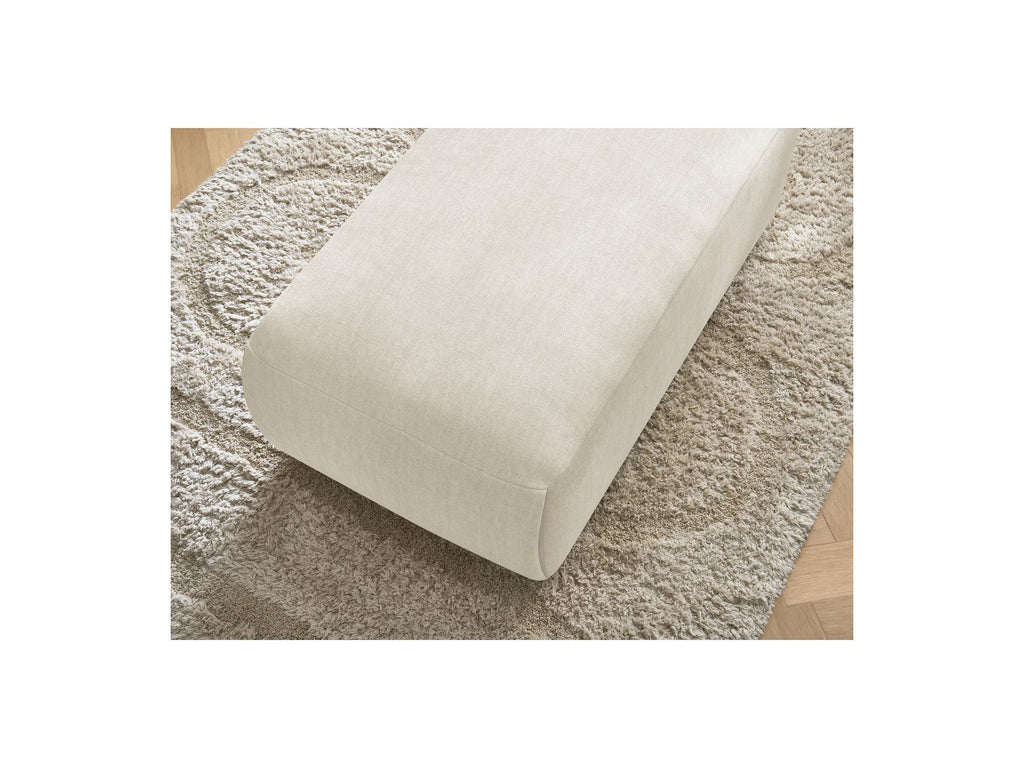 Jana - Small Ottoman - Velvet Fabric