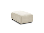 Jana - Small Ottoman - Velvet Fabric