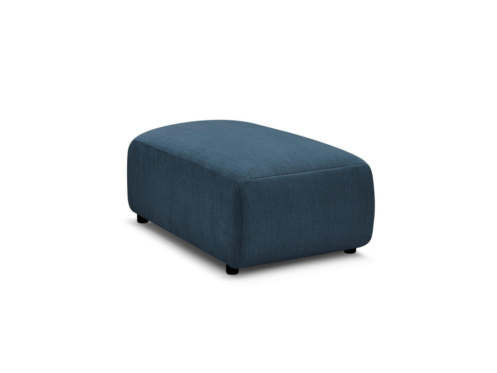 Jana - Small Ottoman - Velvet Fabric