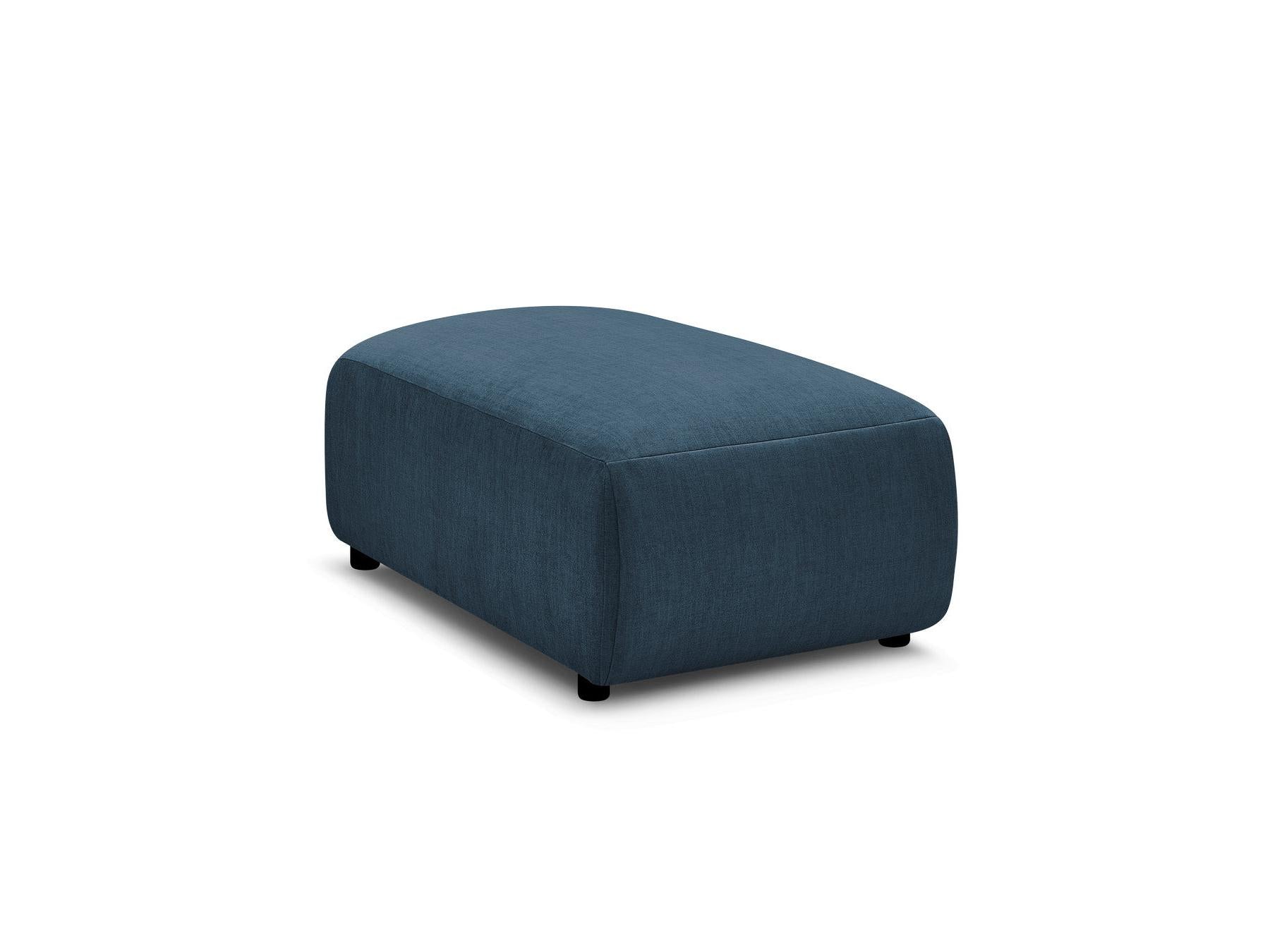 Jana - Small Ottoman - Velvet Fabric