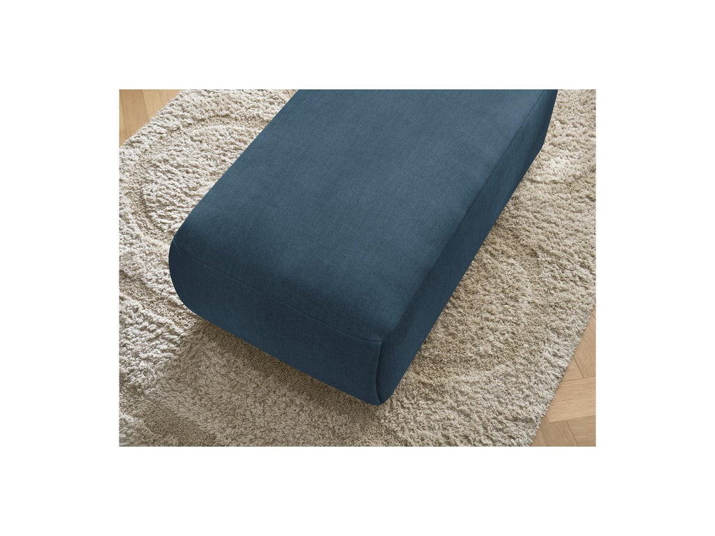 Jana - Small Ottoman - Velvet Fabric