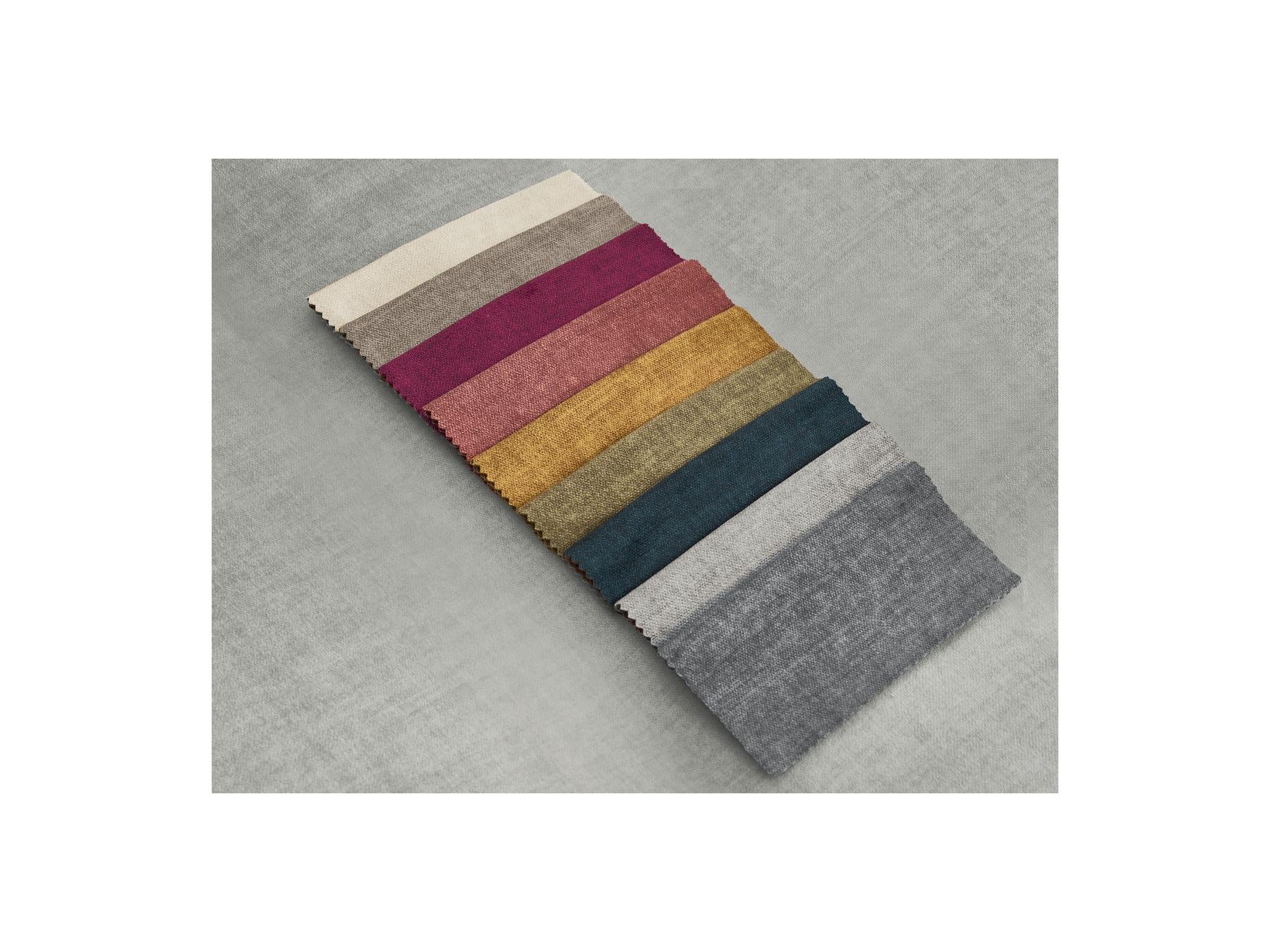 Jana - Small Ottoman - Velvet Fabric
