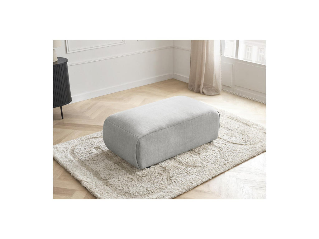 Jana - Small Ottoman - Velvet Fabric