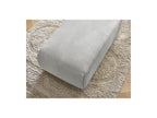 Jana - Small Ottoman - Velvet Fabric