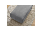 Jana - Small Ottoman - Velvet Fabric