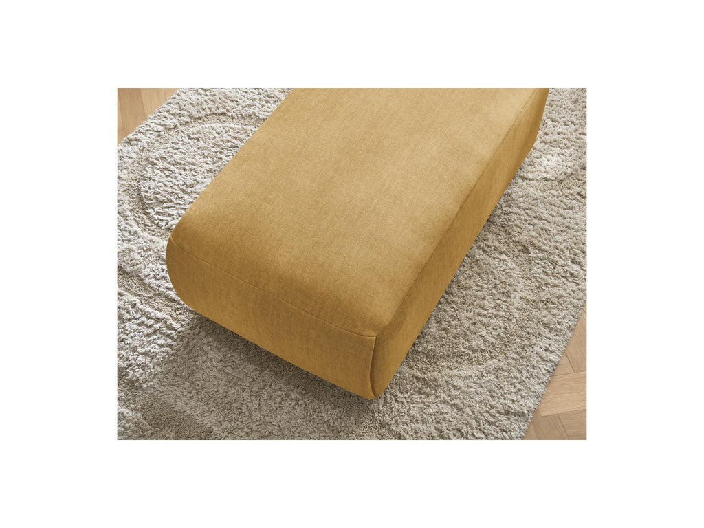 Jana - Small Ottoman - Velvet Fabric