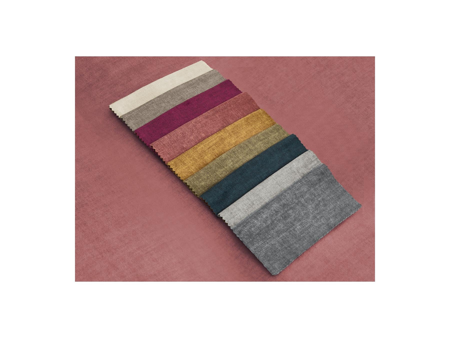 Jana - Small Ottoman - Velvet Fabric