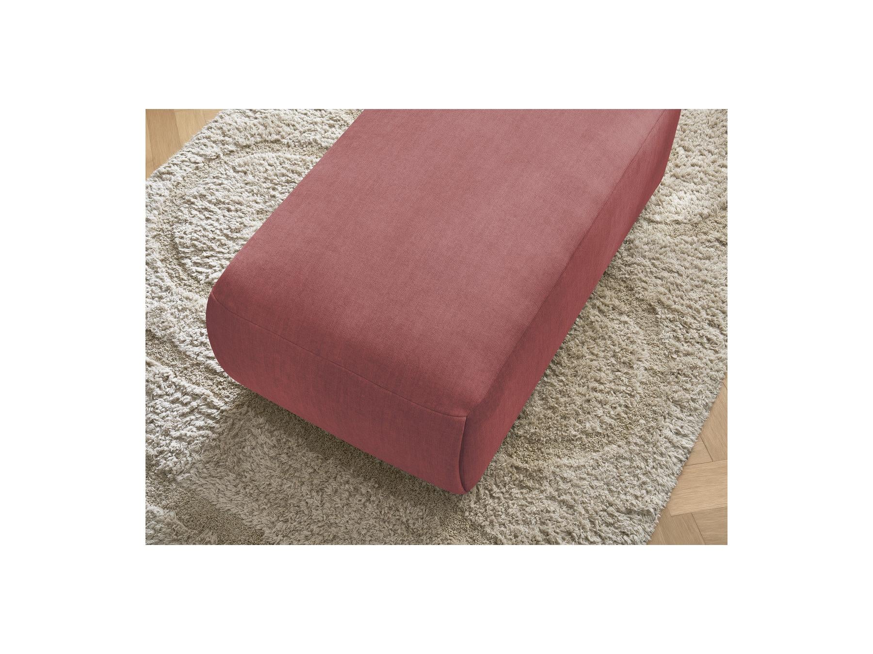 Jana - Small Ottoman - Velvet Fabric