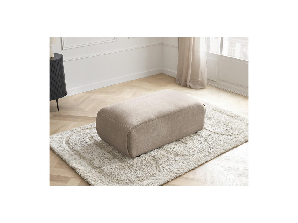 Jana - Small Ottoman - Velvet Fabric