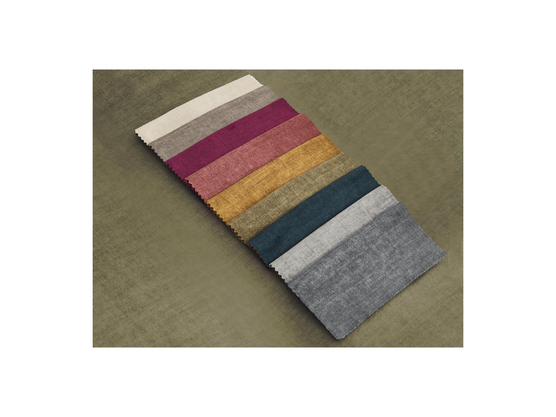 Jana - Small Ottoman - Velvet Fabric