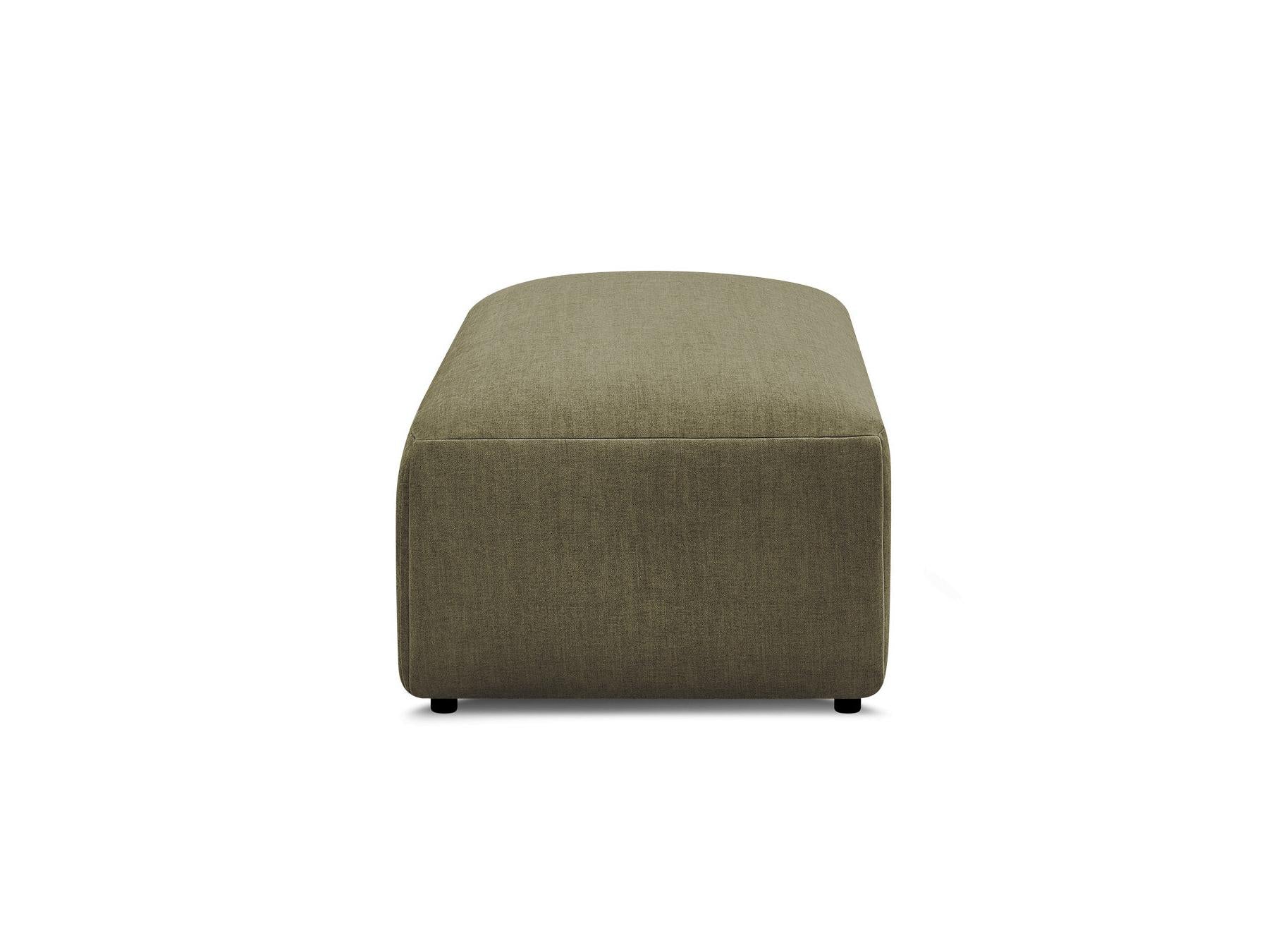 Jana - Small Ottoman - Velvet Fabric
