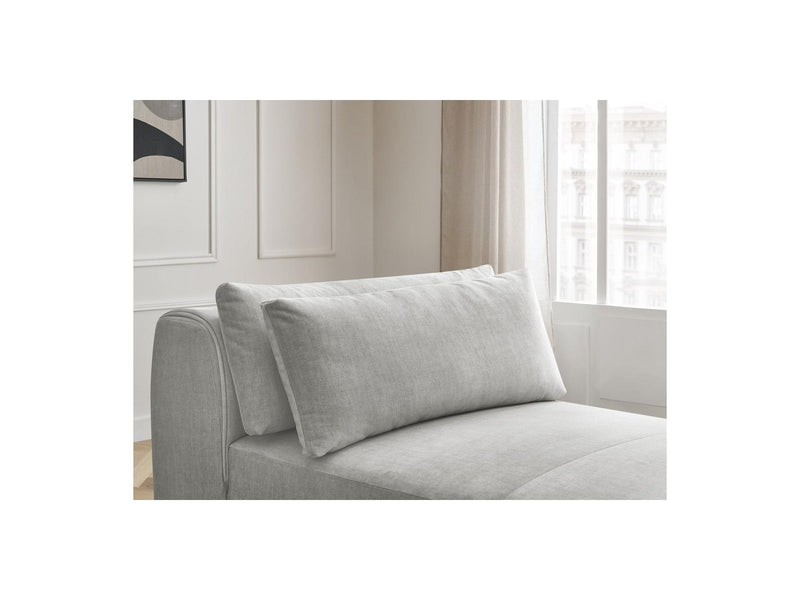 Jana - Méridienne Avec Têtière Pour Canapé Modulable - Tissu Velours