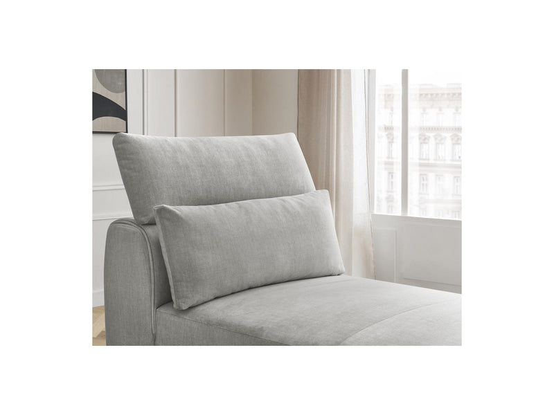 Jana - Méridienne Avec Têtière Pour Canapé Modulable - Tissu Velours