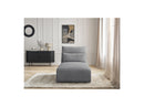 Jana - Méridienne Avec Têtière Pour Canapé Modulable - Tissu Velours