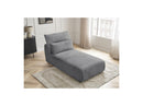 Jana - Méridienne Avec Têtière Pour Canapé Modulable - Tissu Velours