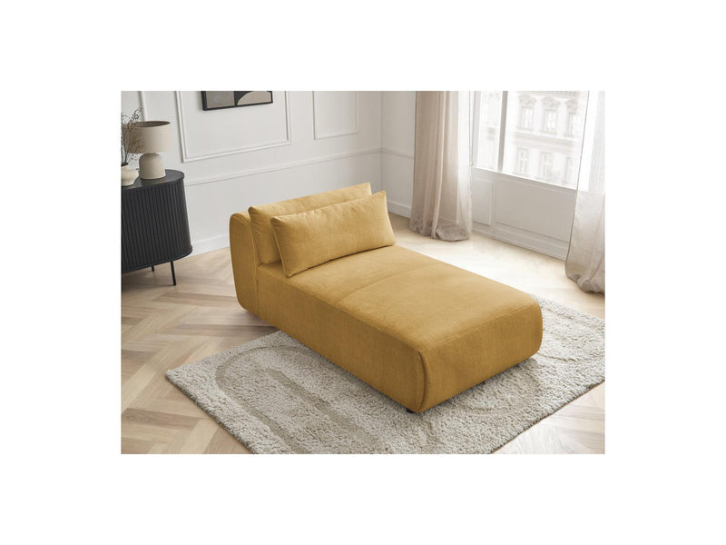 Jana - Méridienne Avec Têtière Pour Canapé Modulable - Tissu Velours