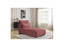 Jana - Méridienne Avec Têtière Pour Canapé Modulable - Tissu Velours