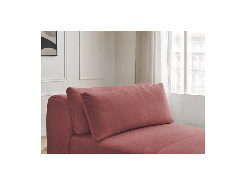 Jana - Méridienne Avec Têtière Pour Canapé Modulable - Tissu Velours