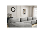 Jana - Fixed Modular Panoramic Sofa with Headrests - Velvet Fabric with 2 Chaise Longues and 2 Armless Chairs