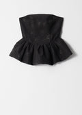 Top Ve Rosita Brocart Top - Noir