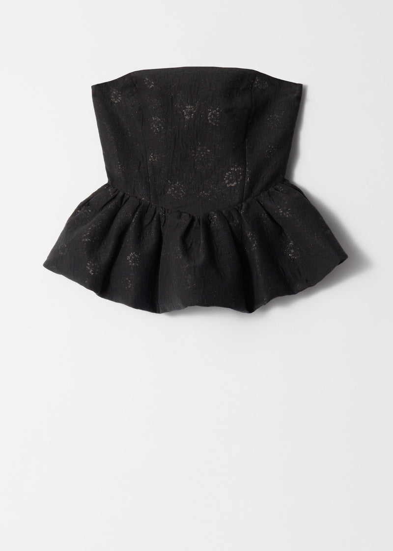 Top Ve Rosita Brocade Top - Black - Women