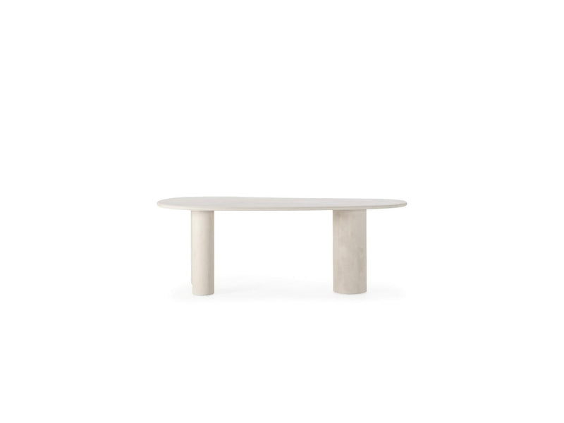 Constance - Oval Dining Table - Beige Concrete Effect
