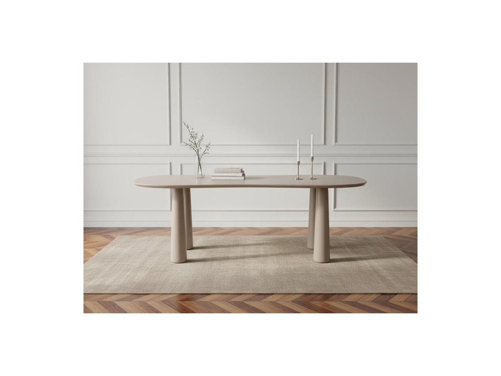 Sasha - Oval Dining Table - Beige