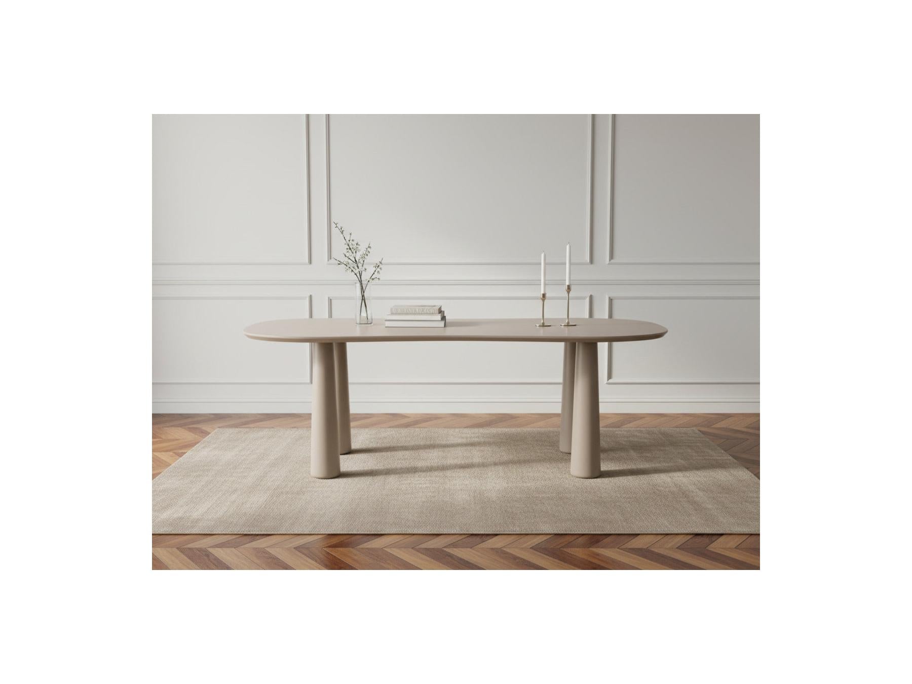 Sasha - Oval Dining Table - Beige