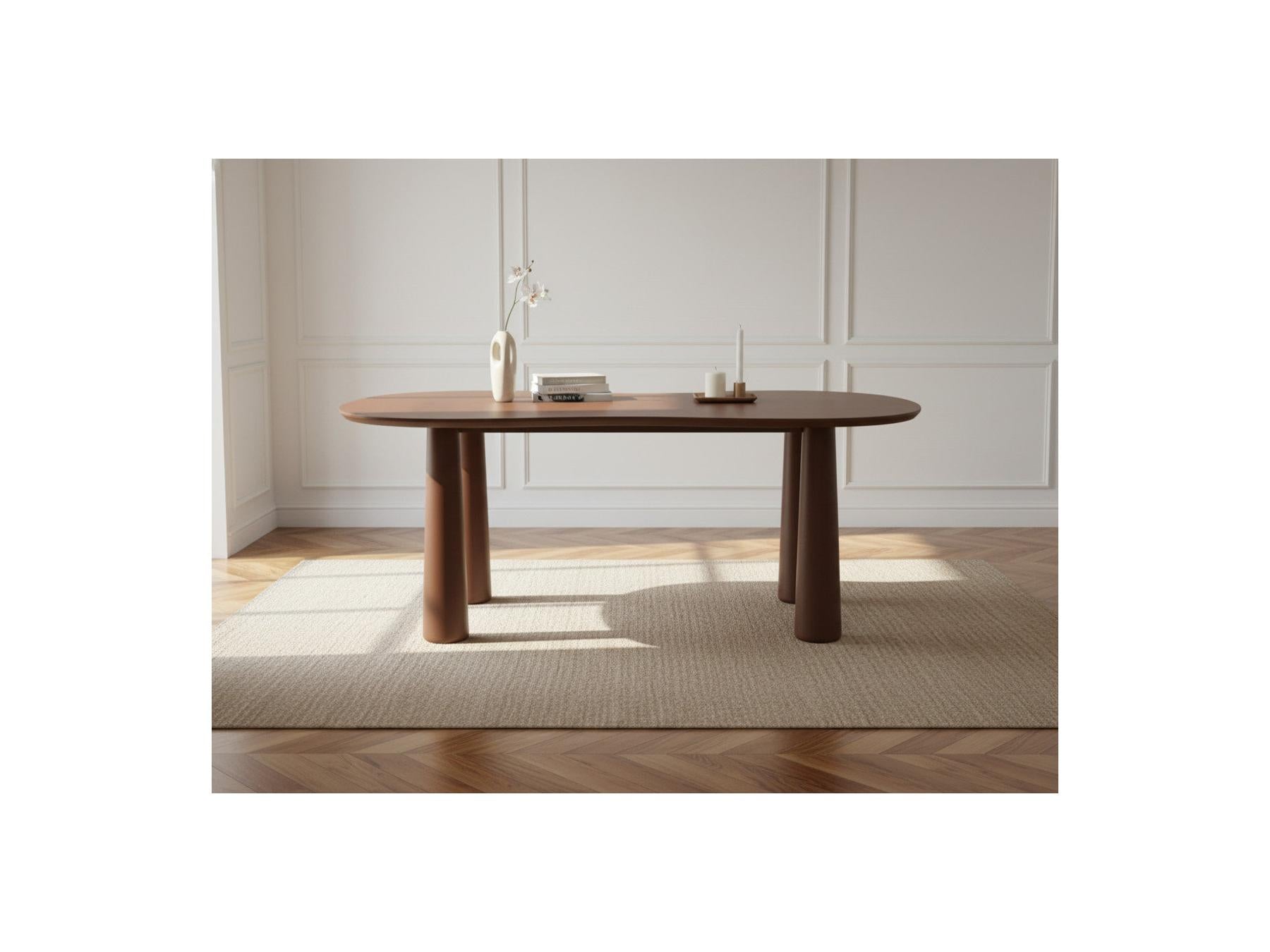 Sasha - Oval Dining Table - Brown