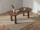 Sasha - Ensemble Avec Table À Manger Ovale + Chaises Rosa Tissu Texturé Marron - Lot De 6 Chaises
