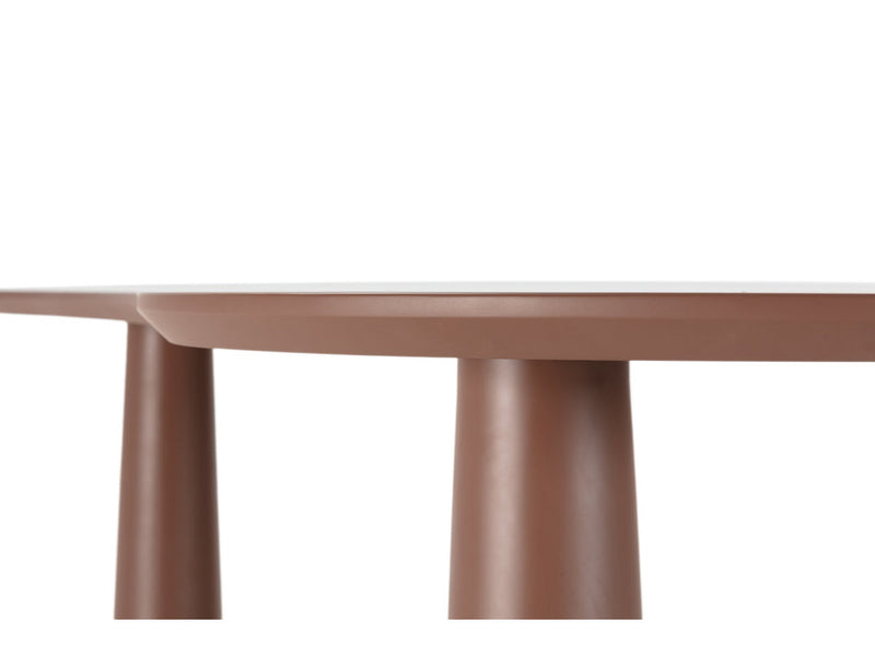 Sasha - Table À Manger Ovale - Marron