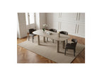 Sasha - Set - With Beige Oval Dining Table + Mila Textured Fabric Chairs - Set Of 4 Chairs