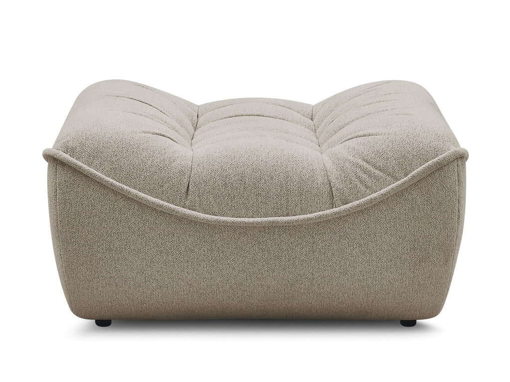 Serena Mottled Fabric Pouf
