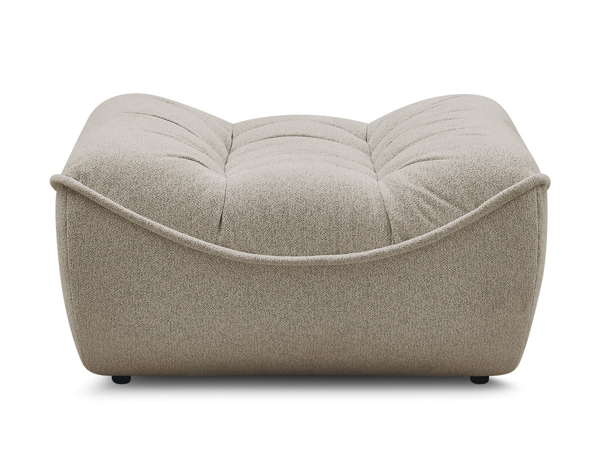 Serena Mottled Fabric Pouf
