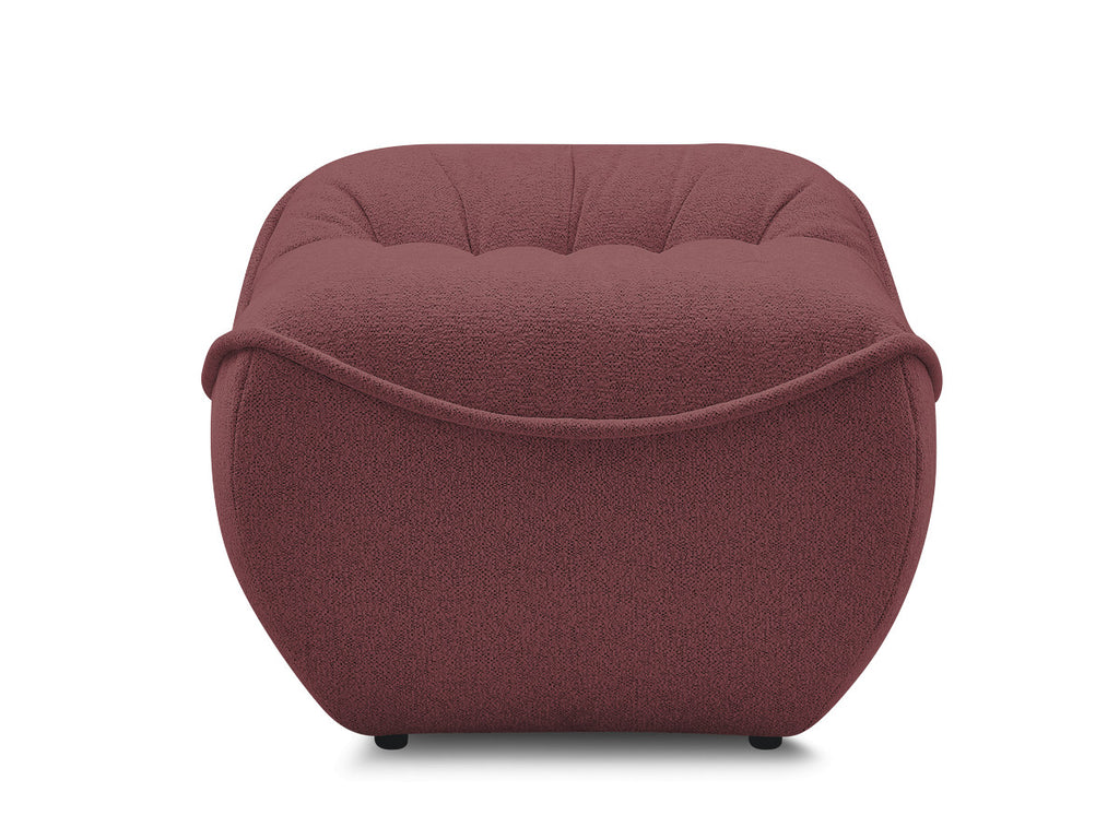 Serena Mottled Fabric Pouf