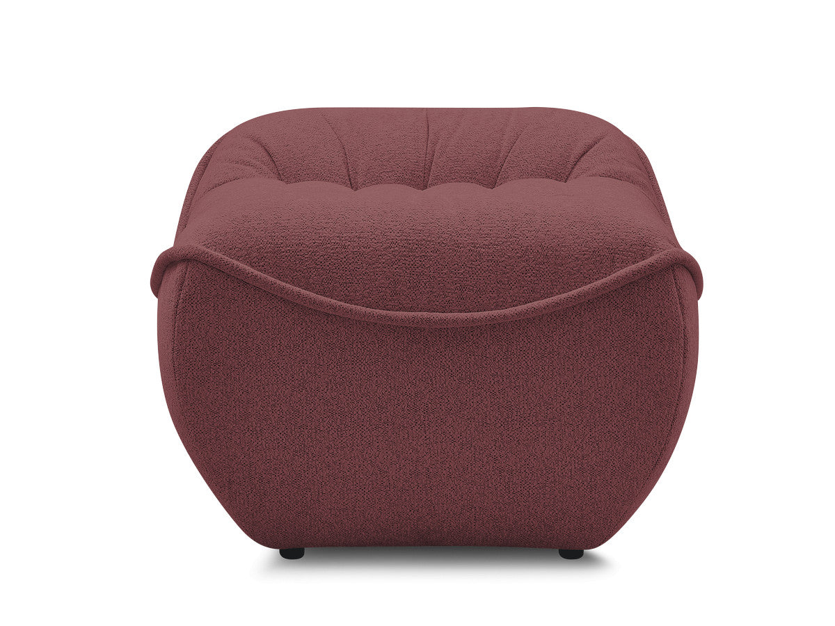Serena Mottled Fabric Pouf
