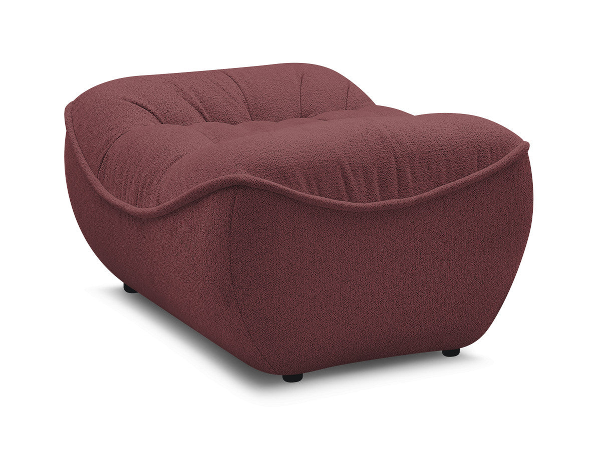 Serena Mottled Fabric Pouf