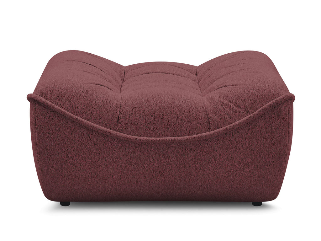 Serena Mottled Fabric Pouf