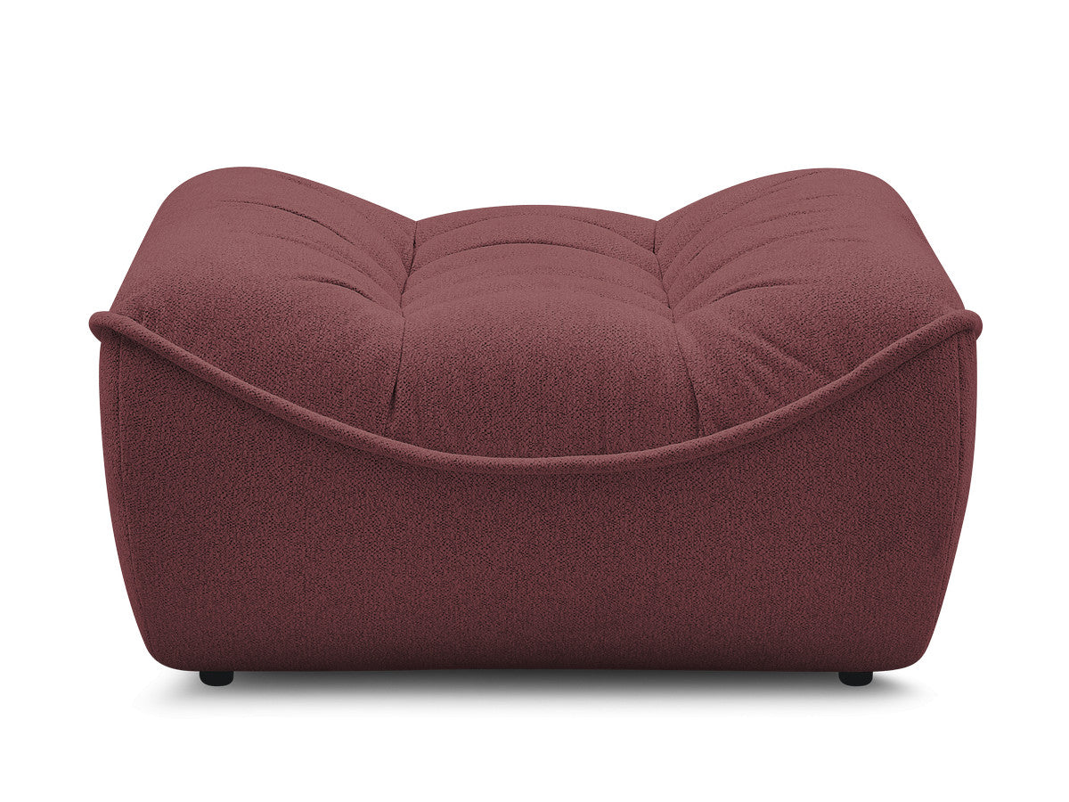 Serena Mottled Fabric Pouf